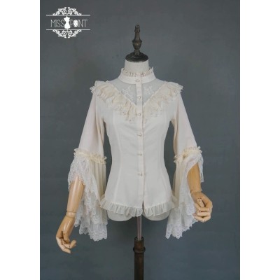 Miss Point Point Garden Bell Sleeve Blouse(Reservation/2 Colours/Full Payment Without Shipping)